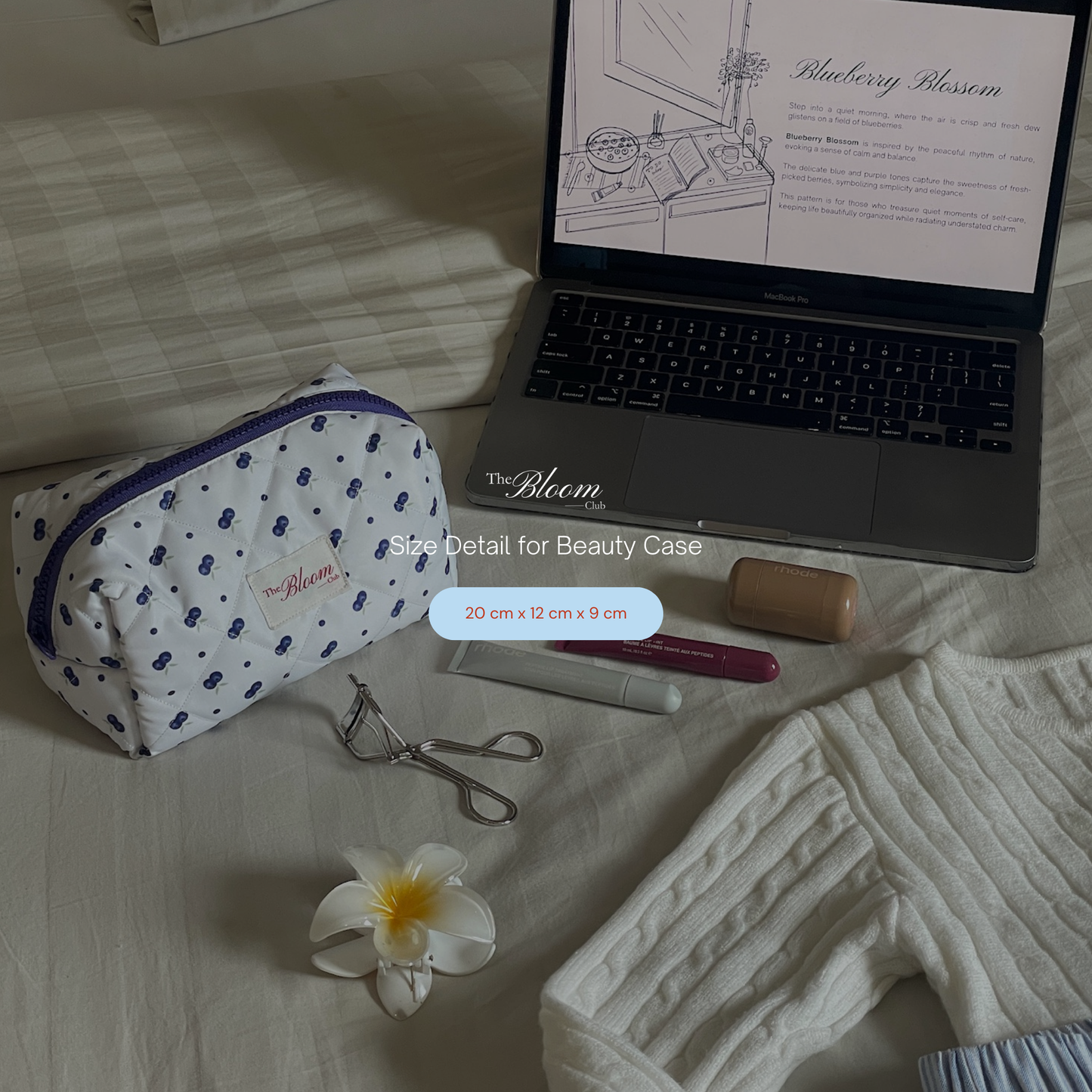 Blueberry Blossom Beauty Case