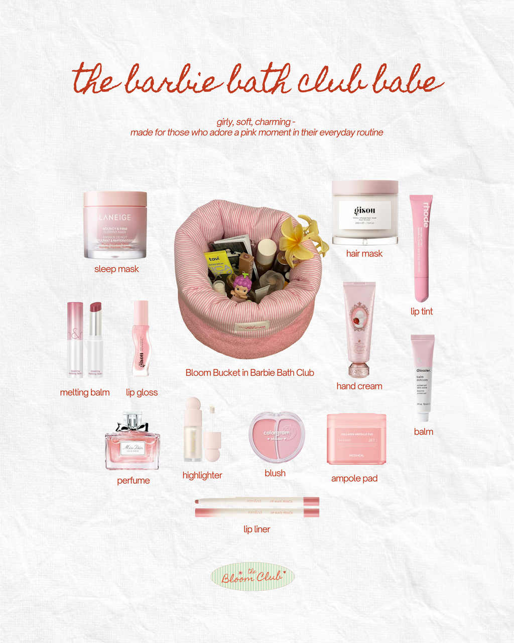 The Bloom Bucket Barbie's Bath