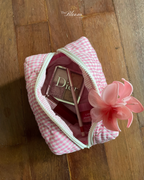 Essential Normal Pouch Pink Stripe Gingham