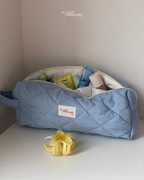 Little Maxi Pouch Blue Silky Gingham