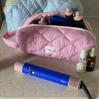 Little Maxi Pouch Pink Stripe Gingham