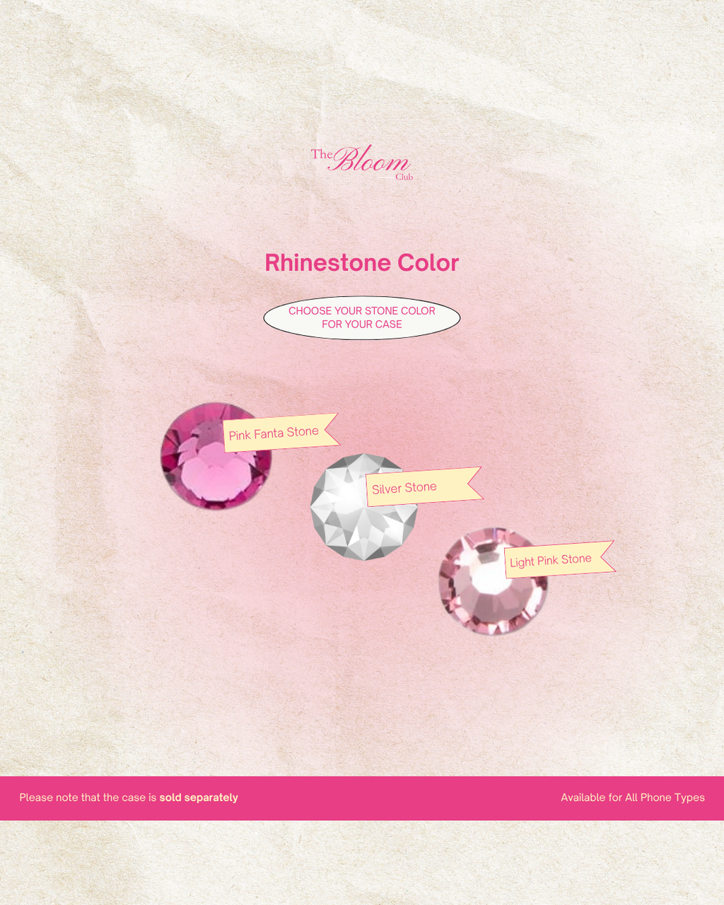 Add On - Custom Rhinestone Bloom Case