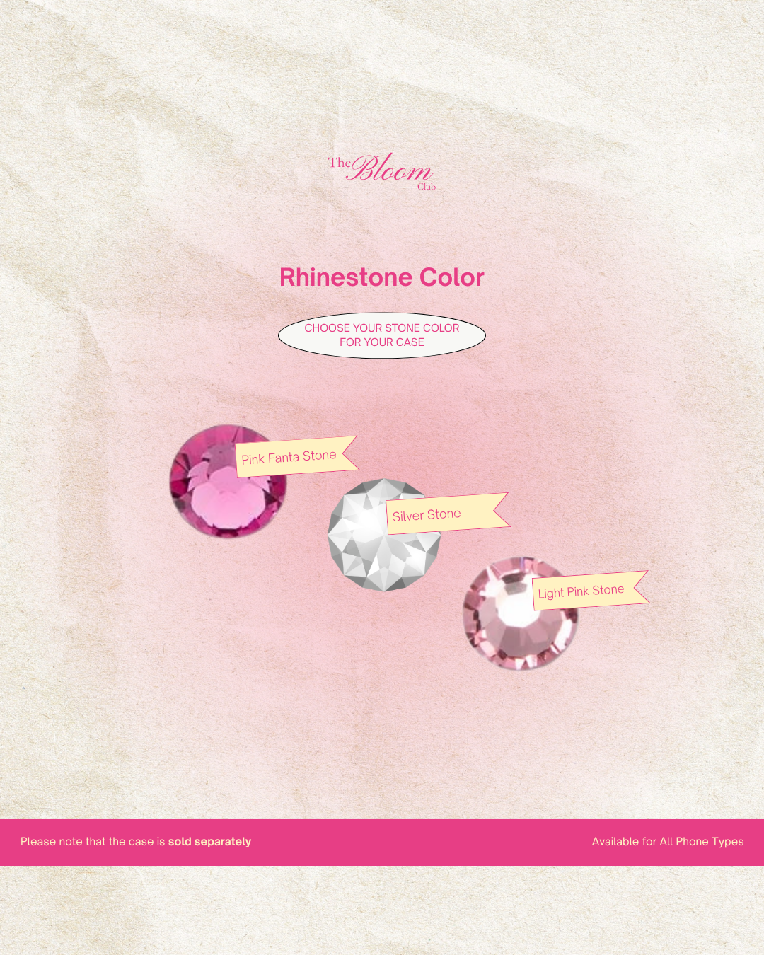 Add On - Custom Rhinestone Bloom Case