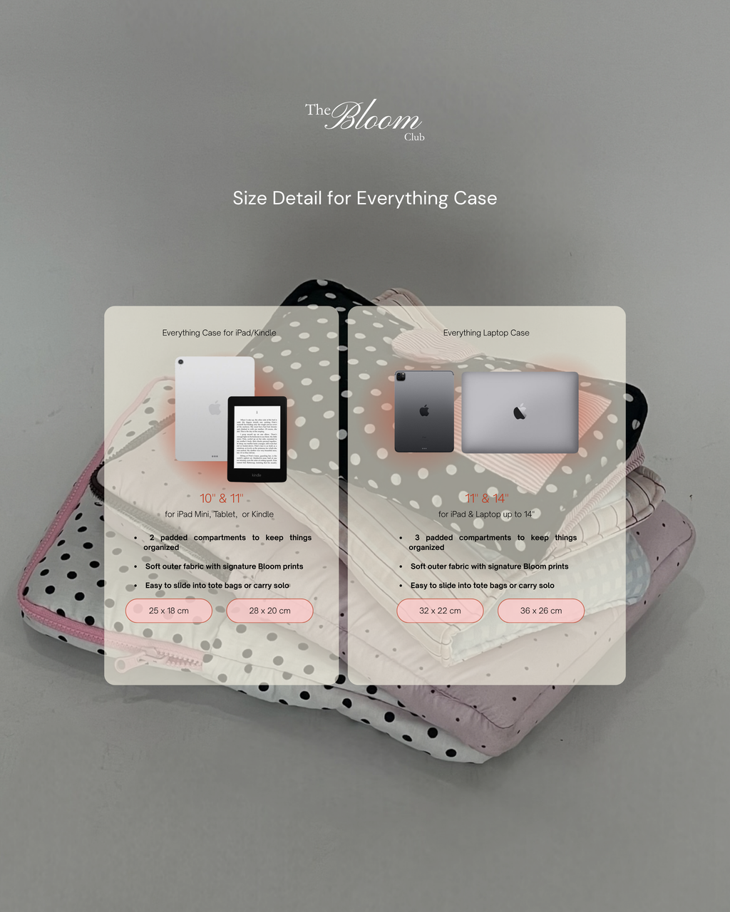 Everything Case Ipad/Kindle Rosemilk Bloom